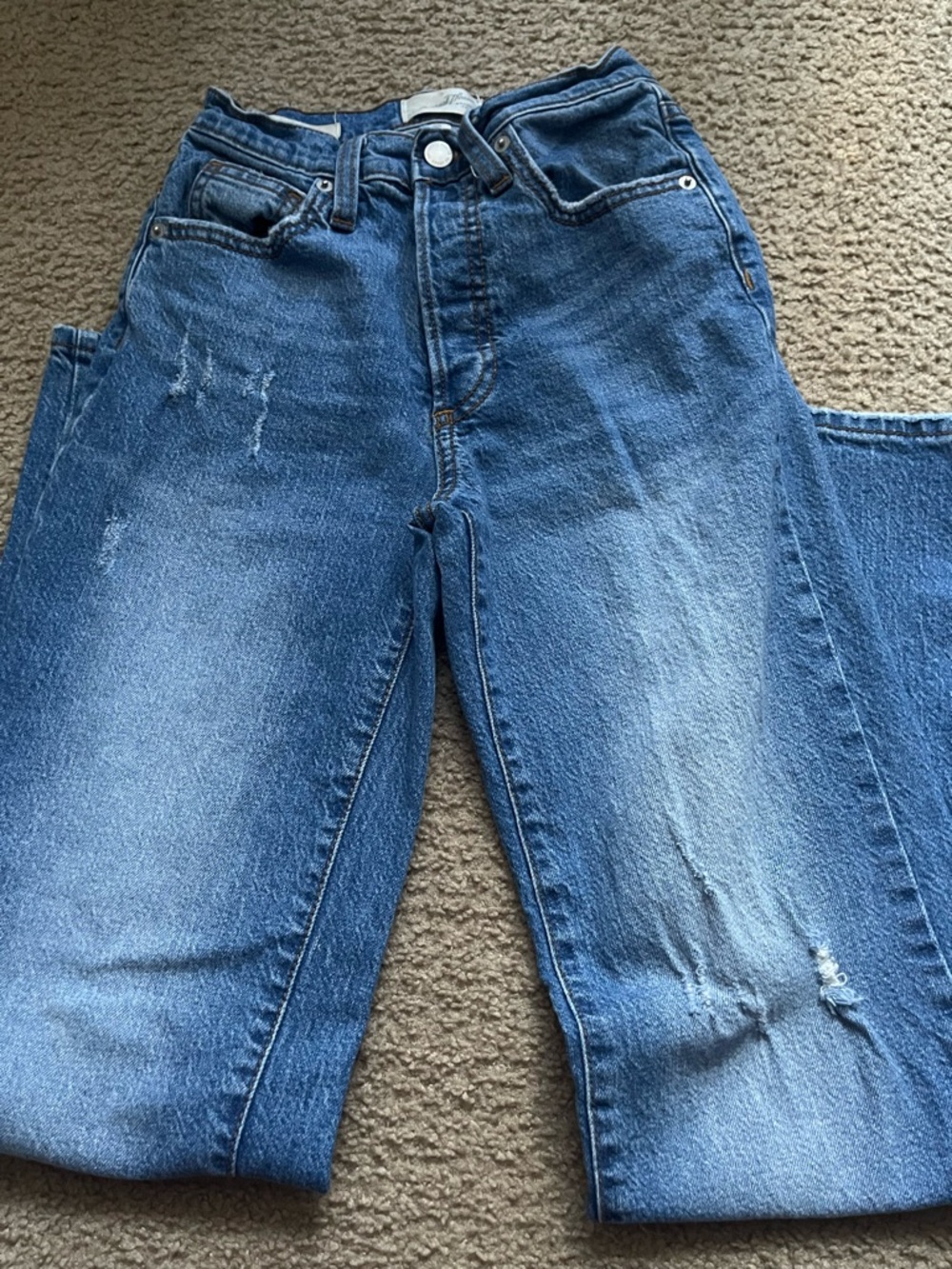 High rise wide leg Jean